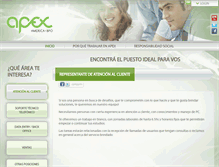 Tablet Screenshot of apexhayequipo.com